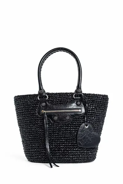 Balenciaga Woman Black Tote Bags