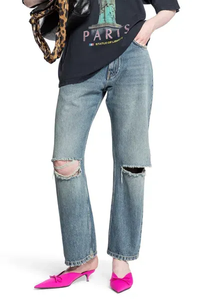 Balenciaga Woman Blue Jeans