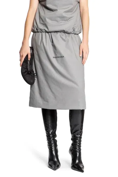 Balenciaga Woman Grey Skirts In Gray