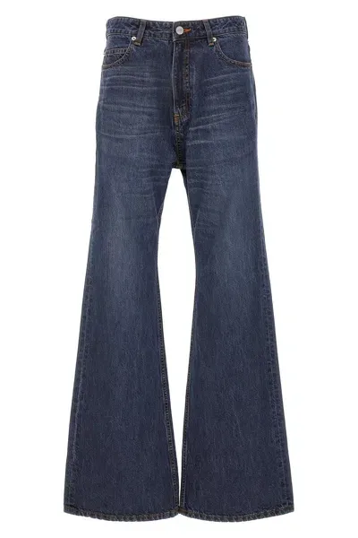 Balenciaga High-waisted Bootcut Jeans In Blue