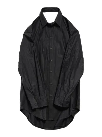 Balenciaga Women`s Suspended Shirt Effect Dress In Black