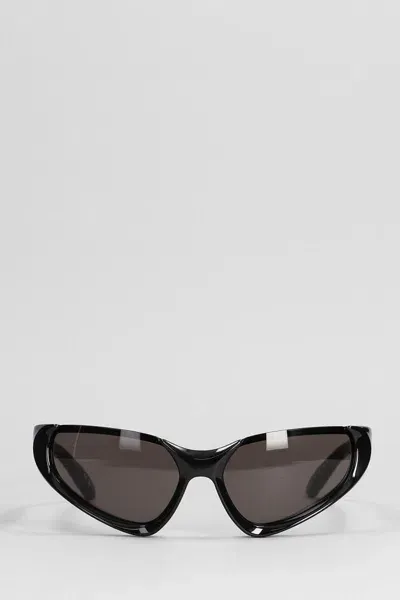 Balenciaga Xpander Rect  Sunglasses In Black