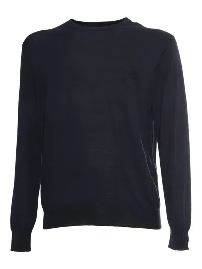 Ballantyne Crewneck Knitted Jumper In Black