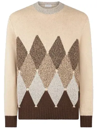 Ballantyne R Neck Pullover Clothing In Beige