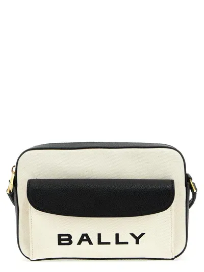 Bally Bar Daniel Crossbody Bag In Natural/black