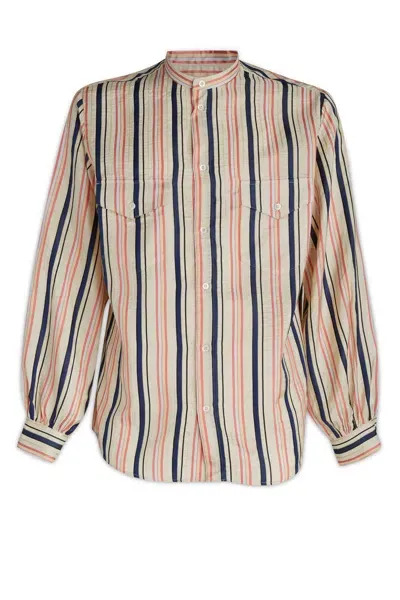 Bally Long Sleeved Striped Shirt In Multi