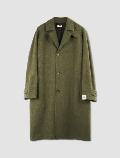 Bally Coat In Green Melange 50