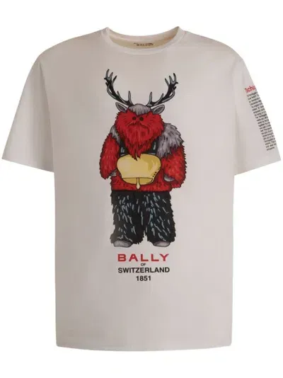 Bally Graphic-print T-shirt In White