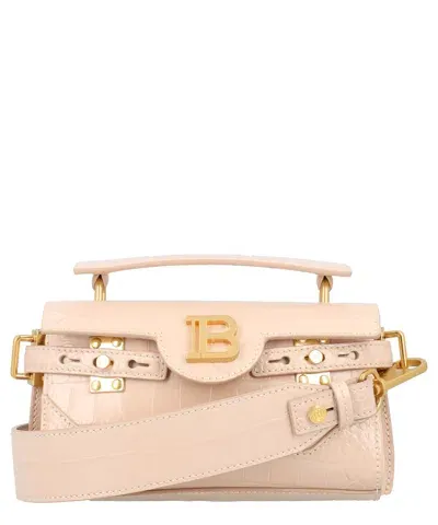 Balmain B-buzz 19 Shoulder Bag In Pink