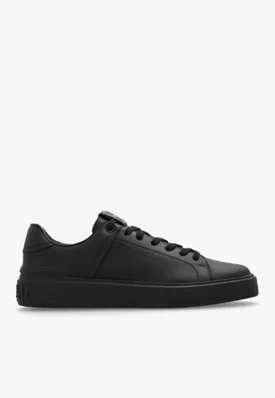 Balmain B-court Low-top Sneakers In Black