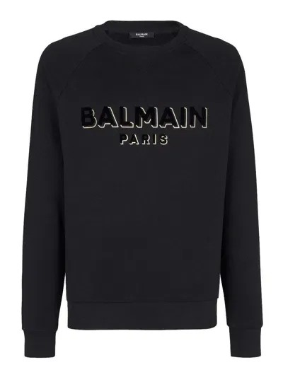 Balmain Crewneck In Negro