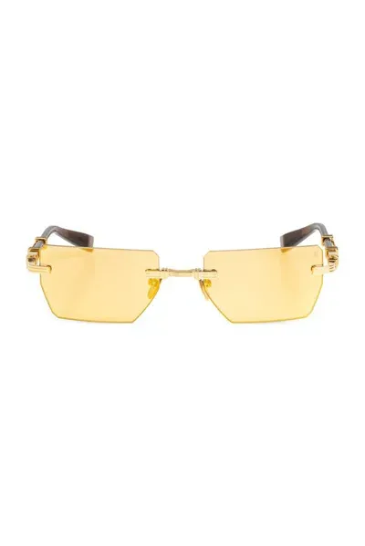 Balmain Eyewear Rectangle Frame Sunglasses In Multi