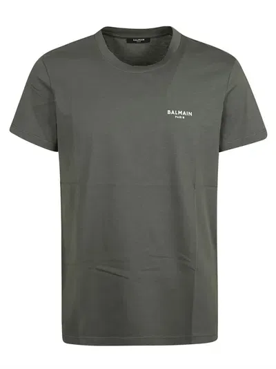 Balmain Grey Cotton T-shirt