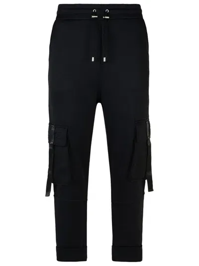 Balmain Pocket Detailed Drawstring Joggers In Black