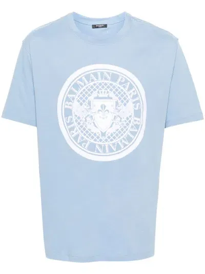 Balmain Blue Coin T-shirt