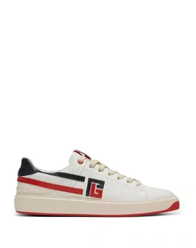 Balmain B-court Low-top Sneakers In White