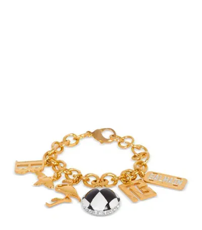 Balmain Miami Charm Bracelet In Gold