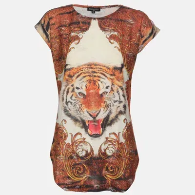 Pre-owned Balmain Multicolor Animal Print Jersey T-shirt M