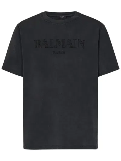 Balmain Paris T-shirt In Grey