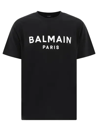 Balmain Paris T-shirts In Black