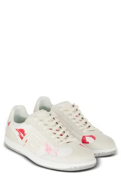 Balmain Swan Low Top Sneaker In White