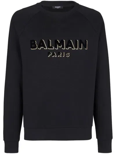 Balmain Sweaters In Black