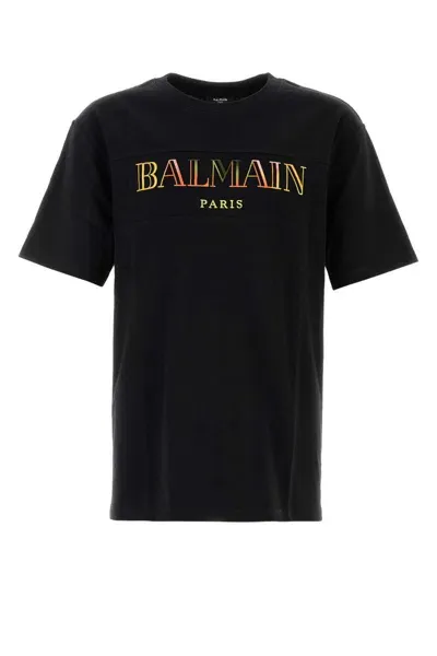 Balmain Vintage Emb T-shirt-xl Nd  Male In Black