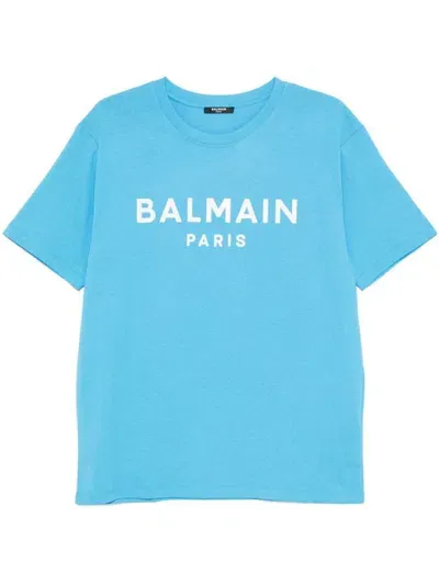 Balmain T-shirts And Polos Blue