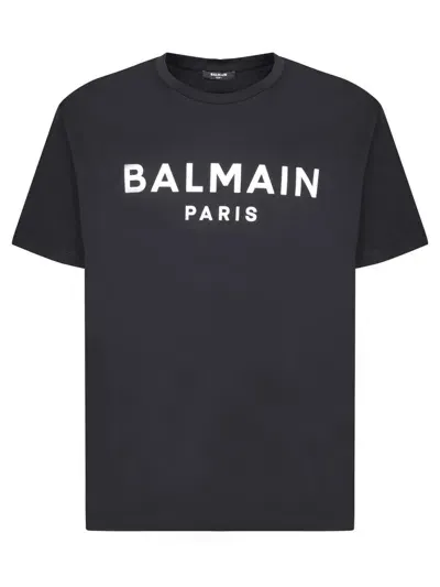 Balmain Front Logo Black T-shirt