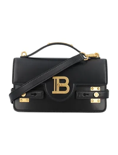 Balmain B-buzz 24 Crossbody Bag In Black