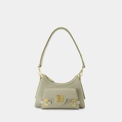 Balmain B-buzz Shoulder Bag In Green