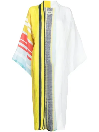 Bambah Cairo Striped Kaftan In Multicolour