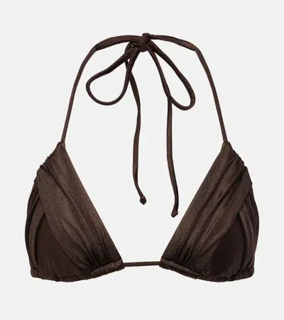 Bananhot Jasmin Bikini Top In Dark Brown