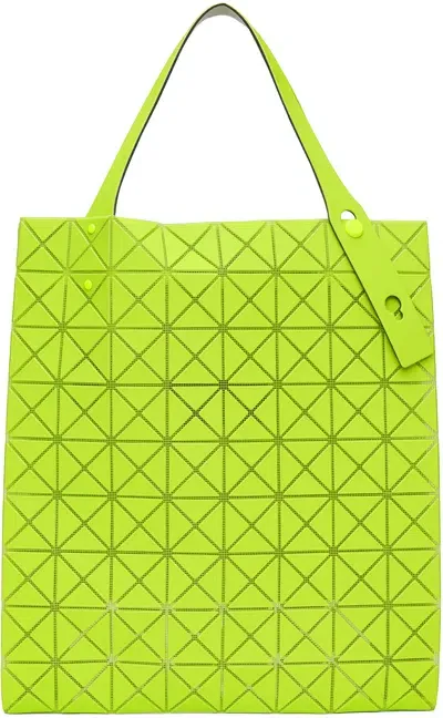 Bao Bao Issey Miyake Green Prism Plus Tote In 55 Yellow Green