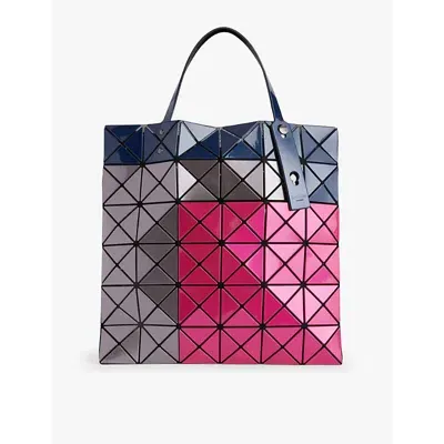 Bao Bao Issey Miyake Womens Pink Mix Tres Geometric-pattern Pvc Tote Bag