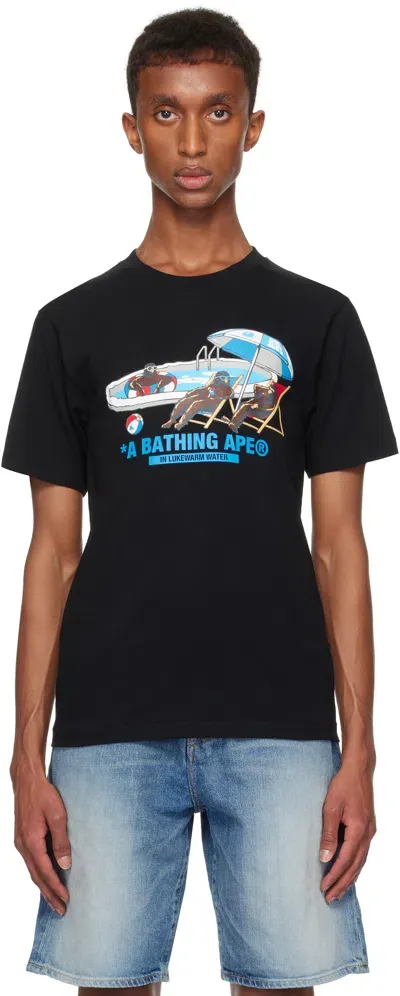 Bape Black Poolside T-shirt