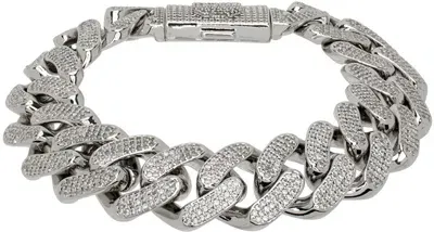 Bape Silver Ape Head Fat Bracelet