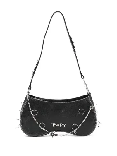 Bapy By *a Bathing Ape® Leather Shoulder Bag In Black