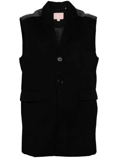 Bapy By *a Bathing Ape® Paneled Waistcoat In 黑色