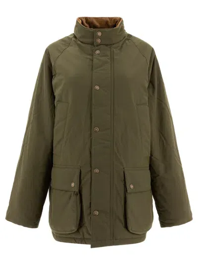 Baracuta Casual Oversize Bedale Coats In Green