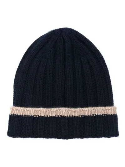 Barba Cashmere Beanie In Blue