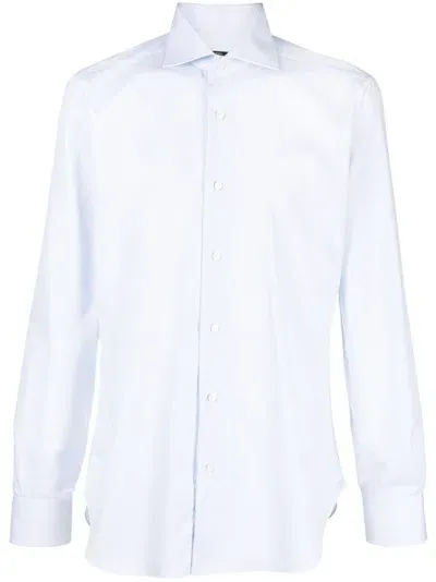 Barba Napoli Neck Shirt In White