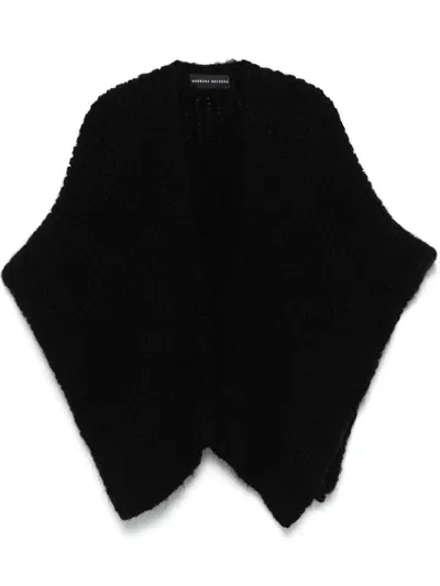 Barbara Bologna Chunky-knit Poncho In Schwarz