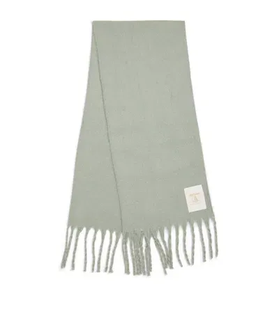 Barbour Ellison Fringed Scarf In Green