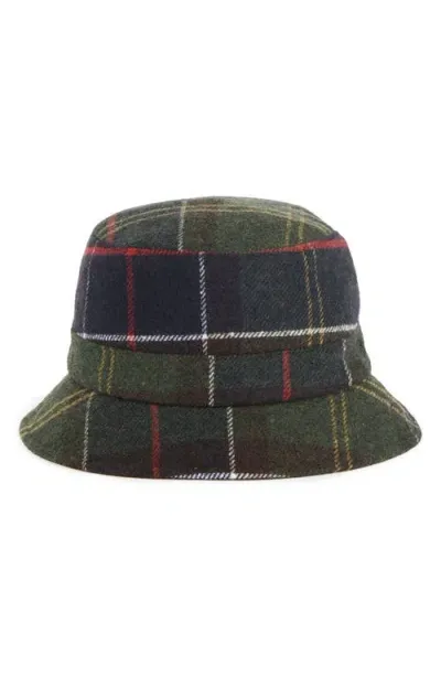 Barbour Heidi Tartan Sports Hat In Green/multi