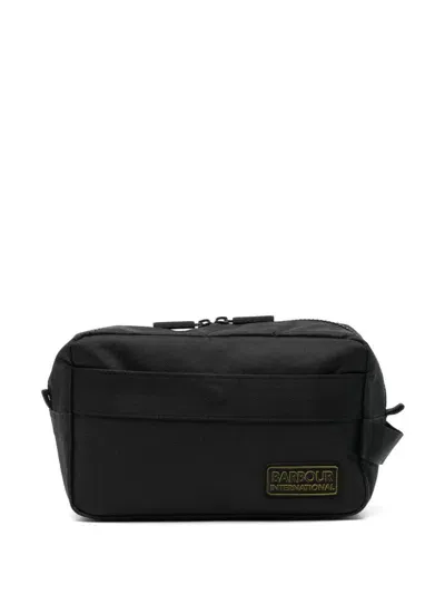 Barbour International Knockhill Essential Wash Bag In Black