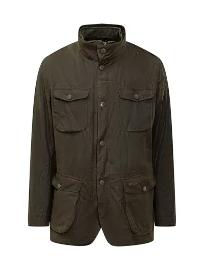 Barbour Lifestyle Ogston Wax Jacket In Green