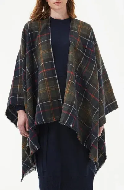 Barbour Montieth Reversible Wrap In Green/black