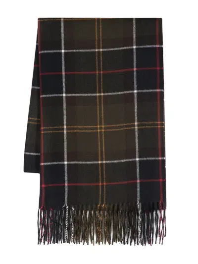 Barbour Stanway Tartan Wrap In Black