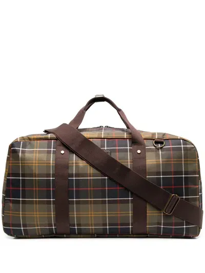 Barbour Torridon Tartan Holdall In Green